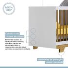 Berço Mini Cama Flocos 100% Mdf Com Colchão Branco/ypê - Tigus