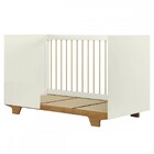 Berço Mini Cama Flocos 100% Mdf Com Colchão Branco/ypê - Tigus