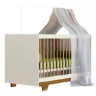 Berço Mini Cama Flocos 100% Mdf Com Colchão Branco/ypê - Tigus