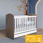 Berco Mini Cama Grade Fixa 133x68 Cm Bala De Menta Henn