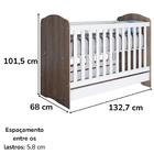 Berco Mini Cama Grade Fixa 133x68 Cm Bala De Menta Henn