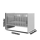 Berço Mini Cama Grade Móvel Giovana Branco