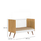 Berço Mini Cama Infantil Q Charm 70cm Com Rodízios E Mosquete