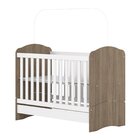 Berço Mini Cama Lápis De Cor Espresso Móveis Rústico/branco