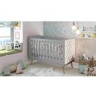 Berço Mini Cama Loren Com Captone - Cinza