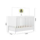 Berço Mini Cama Metalic Branco