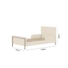 Berço Mini Cama Metalic Off White/champanhe Móveis Estrela