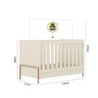 Berço Mini Cama Metalic Off White/rosê Móveis Estrela