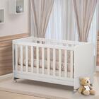 Berço Mini Cama Miguel Branco Com Colchão