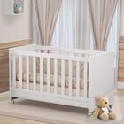 Berço Mini Cama Miguel Branco Com Colchão