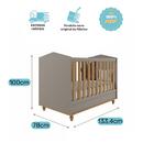 Berço Mini Cama Montessoriano 100% Mdf Mimo Permobili Fendi/n