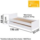Berço Mini Cama Multifuncional Cama Auxiliar Bb690 Comm