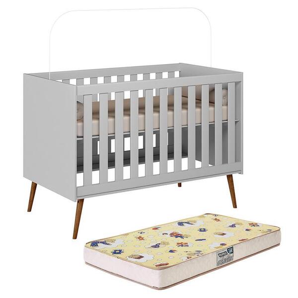 Berço Mini Cama Noah Retrô Com Colchão Supreme - Peternella M