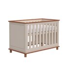 Berço Mini Cama Padrão Americano 2 X 1 Fin Areia Com Madeira