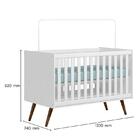 Berço Mini Cama Q Encanto Retrô Com Colchão Baby Physical - Q