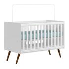 Berço Mini Cama Q Encanto Retrô Com Colchão Baby Physical - Q