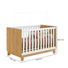 Berço Mini Cama Q Encanto Slim 83x74x133 Cm Freijo/branco Ace