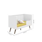 Berço Mini Cama Retrô Branco - Qmovi