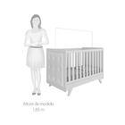 Berço Mini Cama Retrô Com Capitonê Branco Móveis Peroba