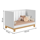 Berço Mini Cama Salamanca Branco Acetinado