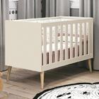Berço Mini Cama Theo Com Pés Madeira Natural - Reller Móveis