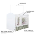 Berço Mini Cama Yupi Com Cômoda E Cabeceira - Branco