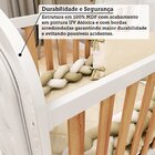 Berço Minicama 3 Em 1 Com Capitonê 100% Mdf Maya Espresso Móv