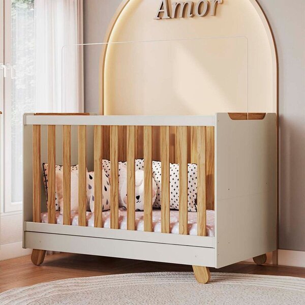 Berço Minicama 4 Em 1 Americano 100% Mdf Levy Espresso Móveis