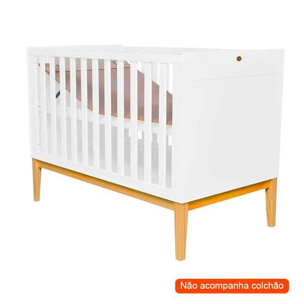 Berço Minicama Amor Perfeito I Branco E Pinus