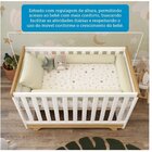 Berço Minicama Com Capitonê 100% Mdf Retrô Kakau Espresso Móv