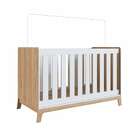 Berço Minicama Com Colchão D18 Favo De Mel Branco E Itapuã