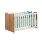 Berço Minicama Cristal Nature E Branco