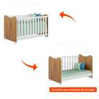 Berço Minicama Cristal Nature E Branco