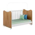 Berço Minicama Cristal Nature E Branco