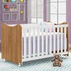 Berço Minicama Cristal Nature E Branco