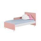 Berço Minicama Encanto Rosê E Branco