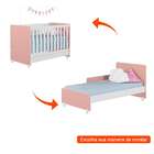 Berço Minicama Encanto Rosê E Branco