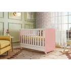 Berço Minicama Encanto Rosê E Branco