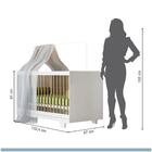 Berço Minicama Flocos Tigus Baby Branco