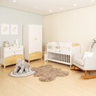 Berço Minicama Safari Branco/nature Ecológico