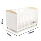 Berço Minicama Safari Branco/nature Ecológico