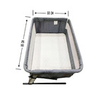 Berço Moises Co Bed Dican 3 Em 1 Cinza