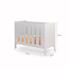 Berço Moisés Encanto Branco Com Grade Regulável + Colchão