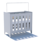 Berço Moises Encanto Cercadinho + Colchão 2 Regulagem Branco