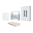 Berço Montessoriano Americano, Cômoda Amarelinha E Guarda Rou