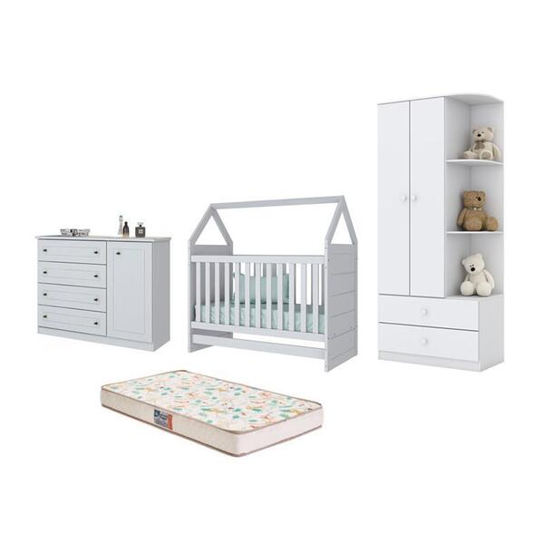 Berço Montessoriano Americano E Cômoda Americano E Guarda Rou