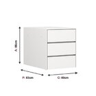 Berço Multifuncional 3 Gavetas Alicia Branco