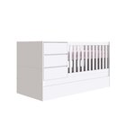 Berço Multifuncional 3 Gavetas Alicia Branco