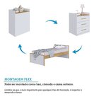 Berço Multifuncional 4 Em 1 Com 3 Gavetas Yan 100% Mdf Espres