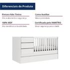 Berço Multifuncional Alicia Branco Fosco Carolina Baby